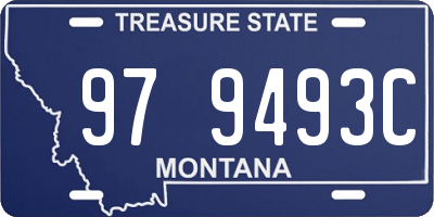 MT license plate 979493C