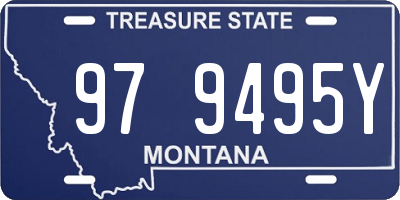 MT license plate 979495Y