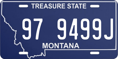 MT license plate 979499J