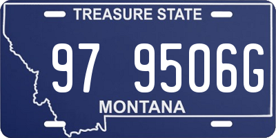 MT license plate 979506G