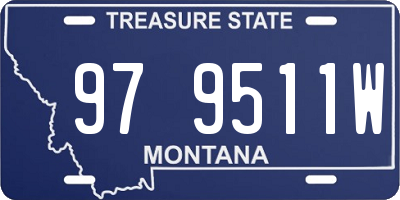 MT license plate 979511W