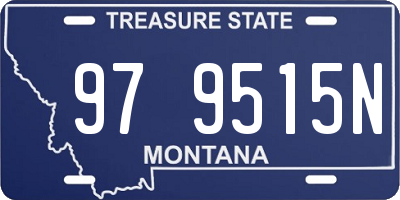 MT license plate 979515N