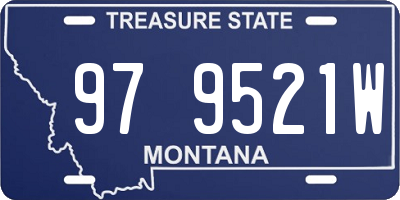 MT license plate 979521W