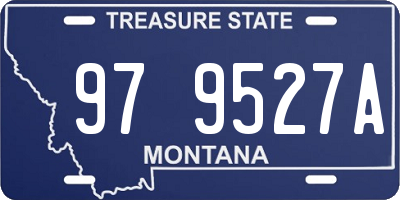 MT license plate 979527A
