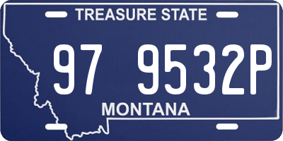 MT license plate 979532P