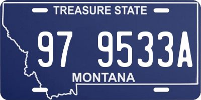 MT license plate 979533A
