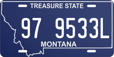 MT license plate 979533L