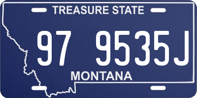 MT license plate 979535J