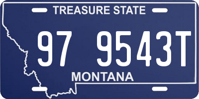 MT license plate 979543T