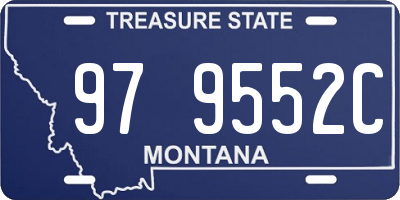 MT license plate 979552C