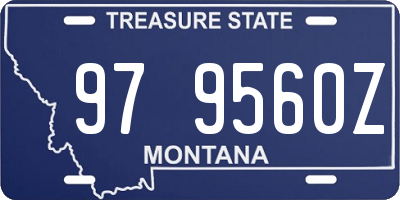 MT license plate 979560Z