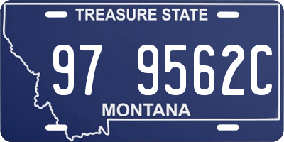 MT license plate 979562C