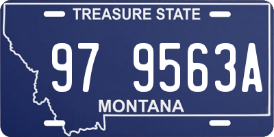 MT license plate 979563A