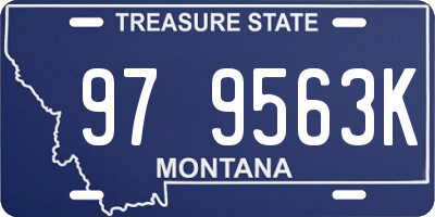 MT license plate 979563K