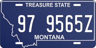 MT license plate 979565Z