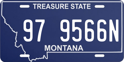 MT license plate 979566N