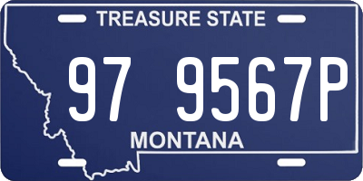 MT license plate 979567P