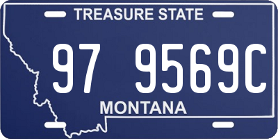 MT license plate 979569C