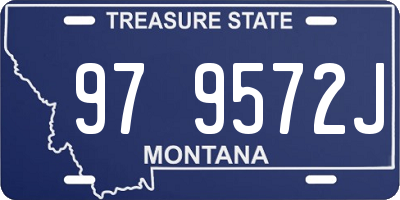 MT license plate 979572J
