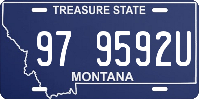 MT license plate 979592U