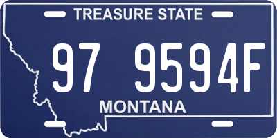 MT license plate 979594F
