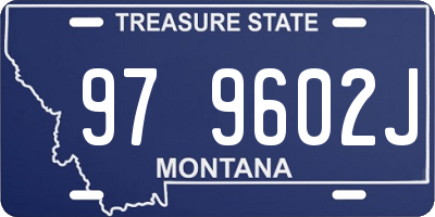 MT license plate 979602J