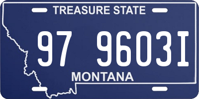 MT license plate 979603I