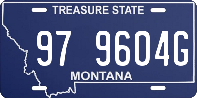 MT license plate 979604G