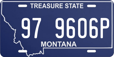 MT license plate 979606P