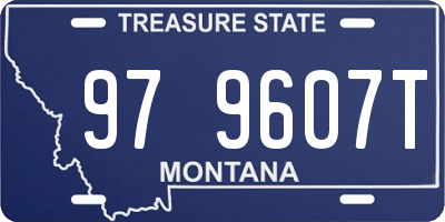 MT license plate 979607T