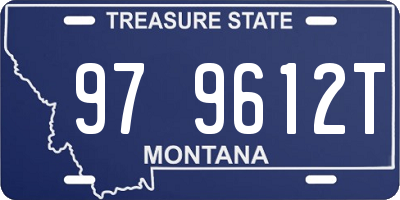 MT license plate 979612T