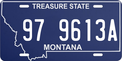 MT license plate 979613A