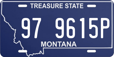 MT license plate 979615P