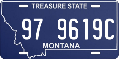 MT license plate 979619C