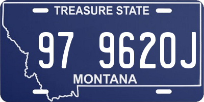 MT license plate 979620J