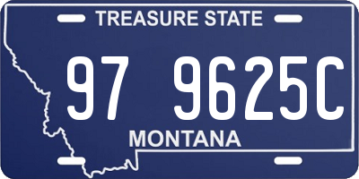 MT license plate 979625C