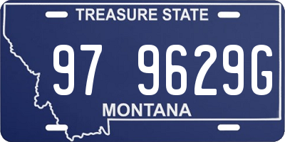 MT license plate 979629G
