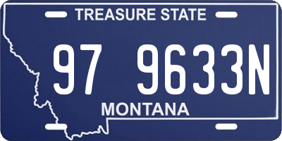MT license plate 979633N