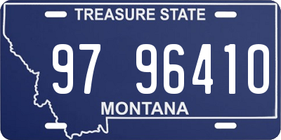 MT license plate 979641O