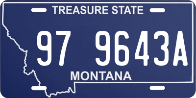 MT license plate 979643A