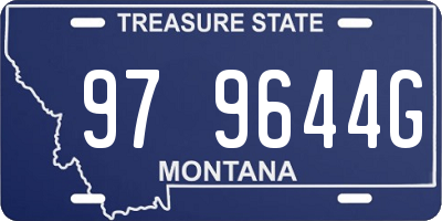 MT license plate 979644G