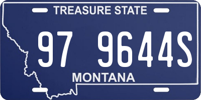 MT license plate 979644S