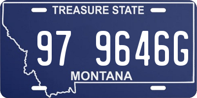 MT license plate 979646G