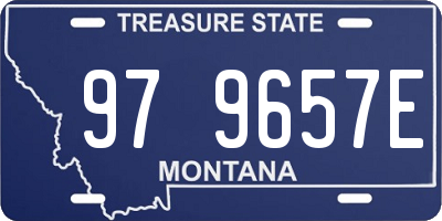 MT license plate 979657E