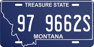 MT license plate 979662S