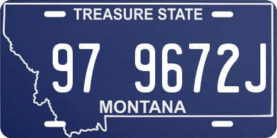 MT license plate 979672J