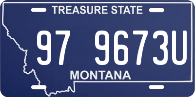 MT license plate 979673U