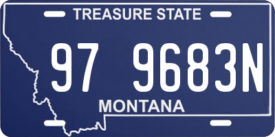 MT license plate 979683N