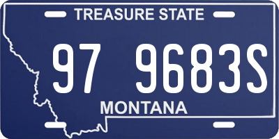 MT license plate 979683S