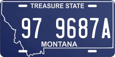 MT license plate 979687A